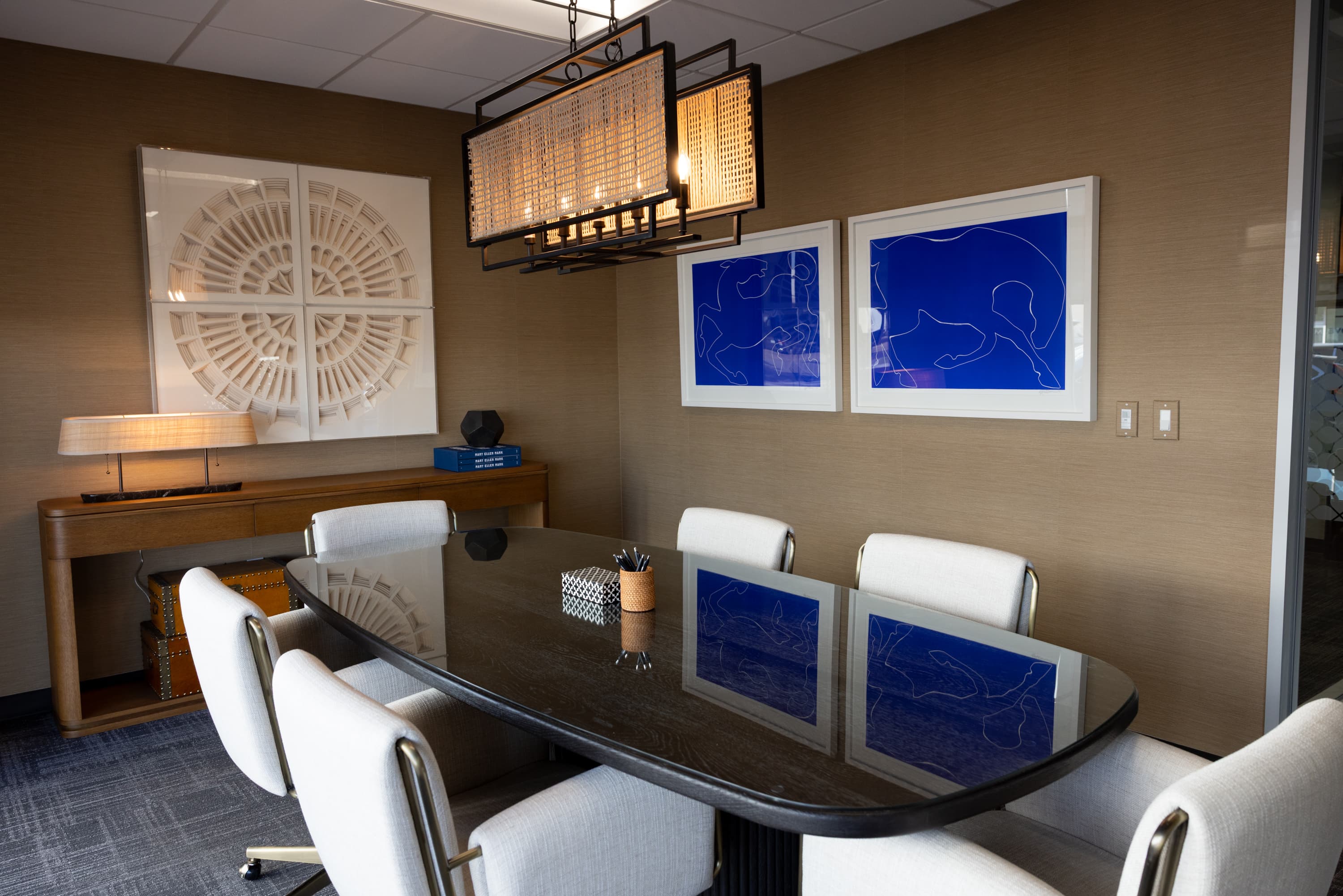 Fairfax Title conference room in Preston Center, Dallas